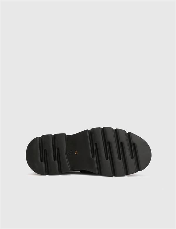 Joao Black Leather Men's Loafer
