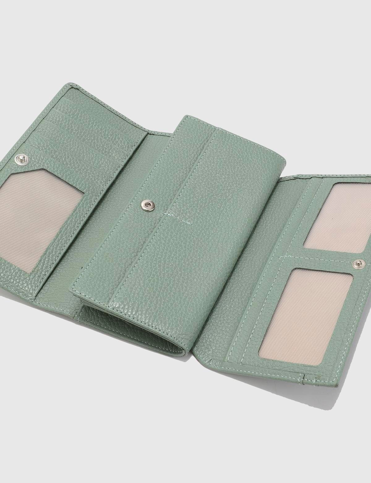 Jomsom Green Floater Leather Women's Wallet