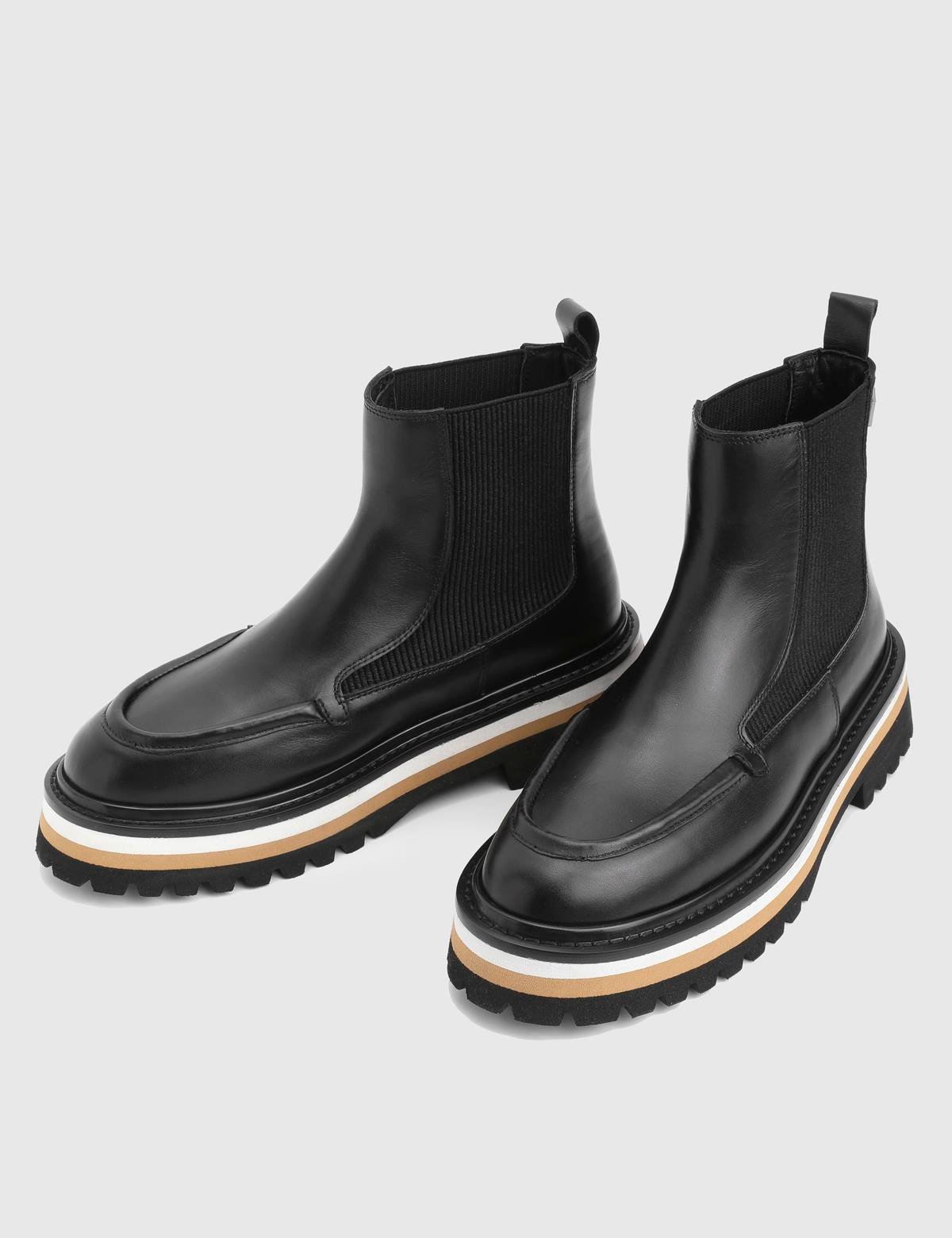 Jones Black Leather Women's Boot