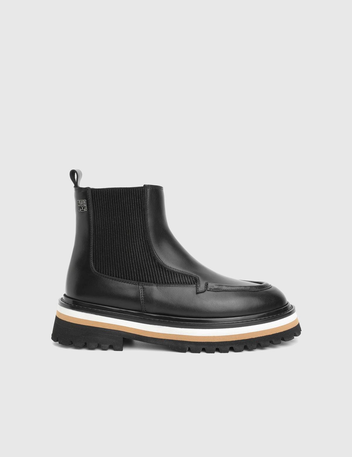 Jones Black Leather Women's Boot