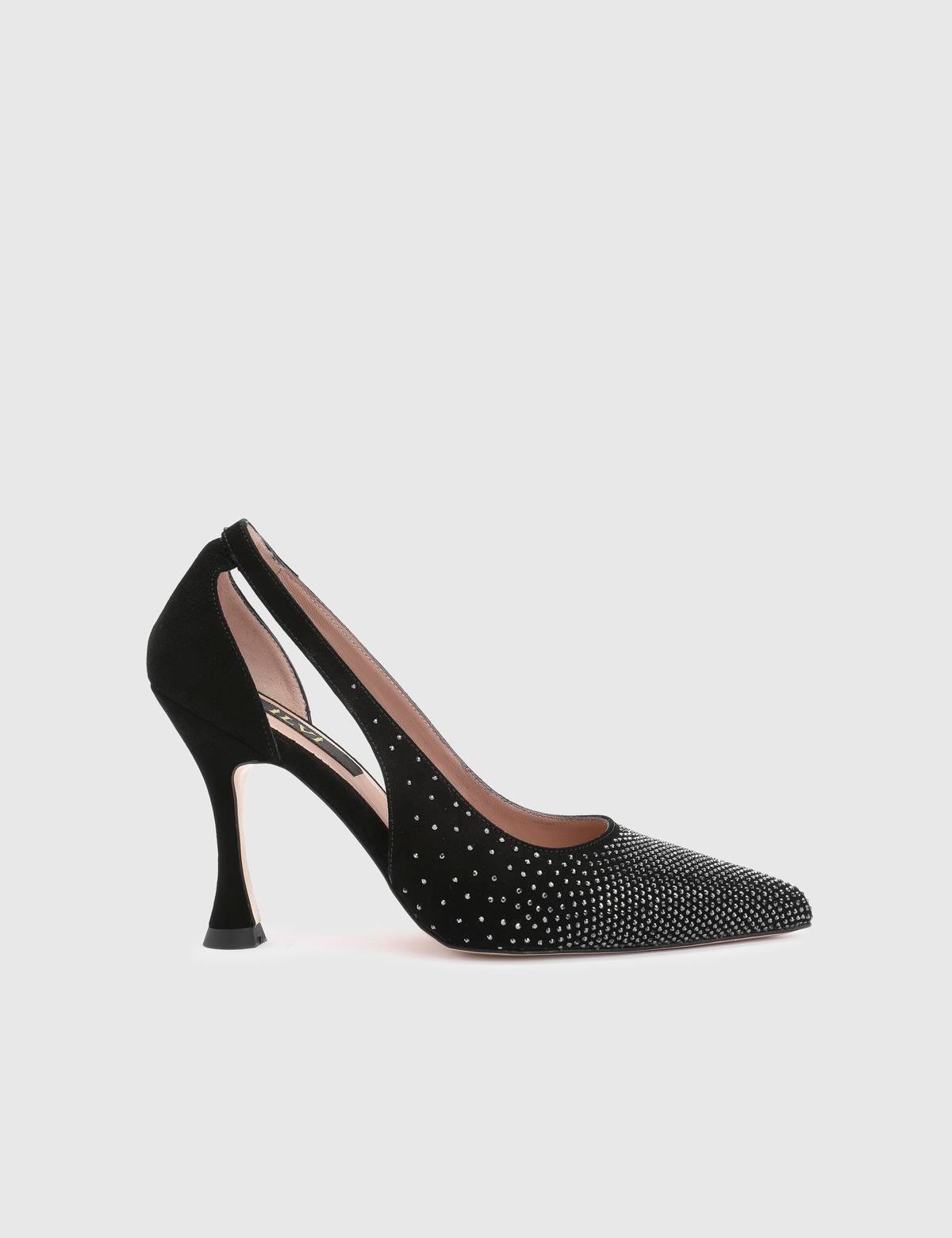 Joris Black Suede Leather Women's Pump