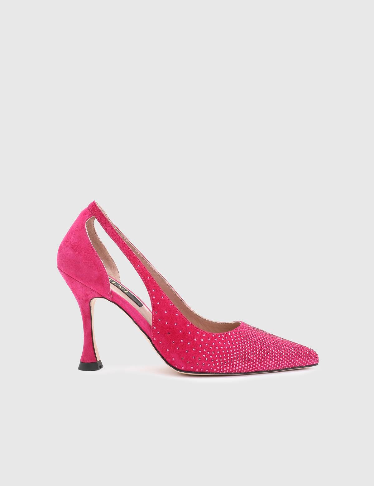 Joris Fuchsia Suede Leather Women's Pump