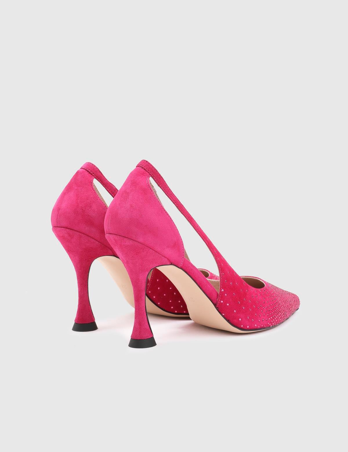 Joris Fuchsia Suede Leather Women's Pump
