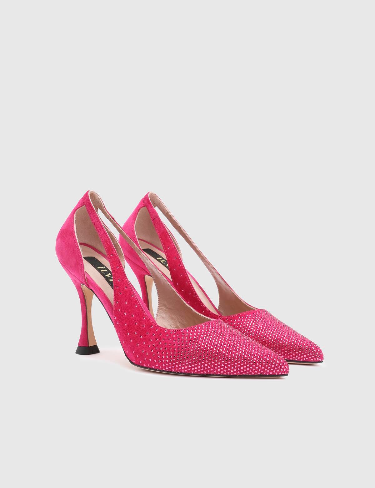 Joris Fuchsia Suede Leather Women's Pump