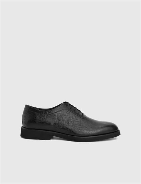 Jozy Black Floater Buffalo Leather Men's Oxford