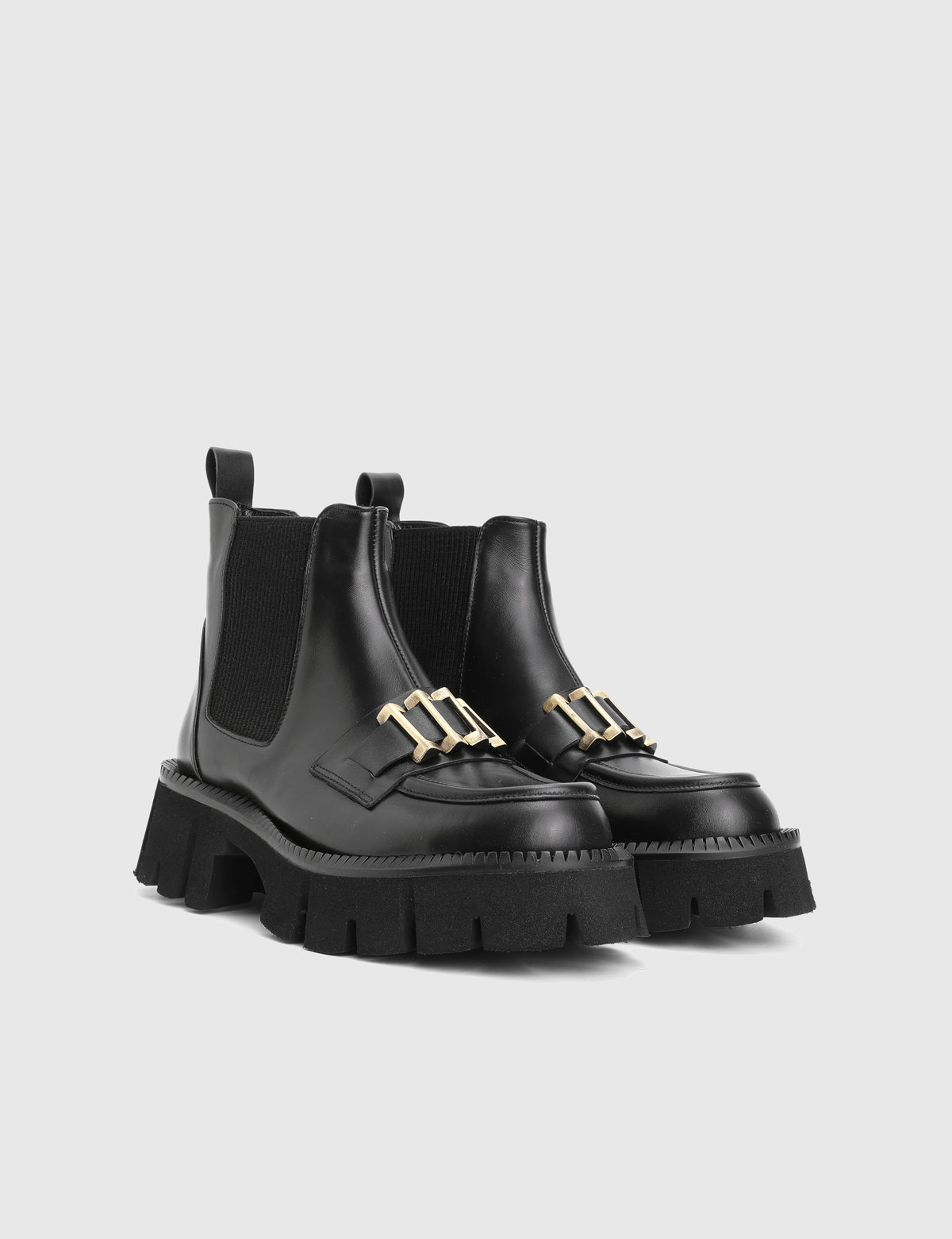 Tasya Black Leather Women's Boot