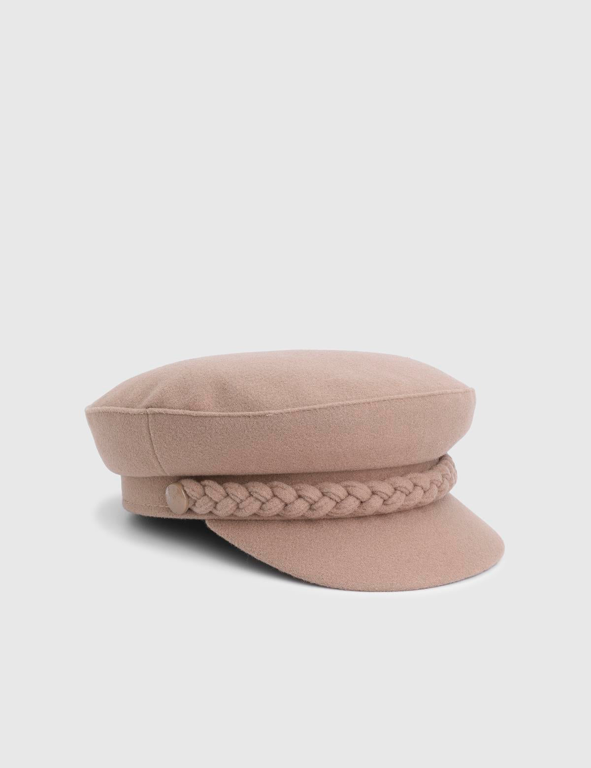 Kaire Beige Women's Fabric Cap