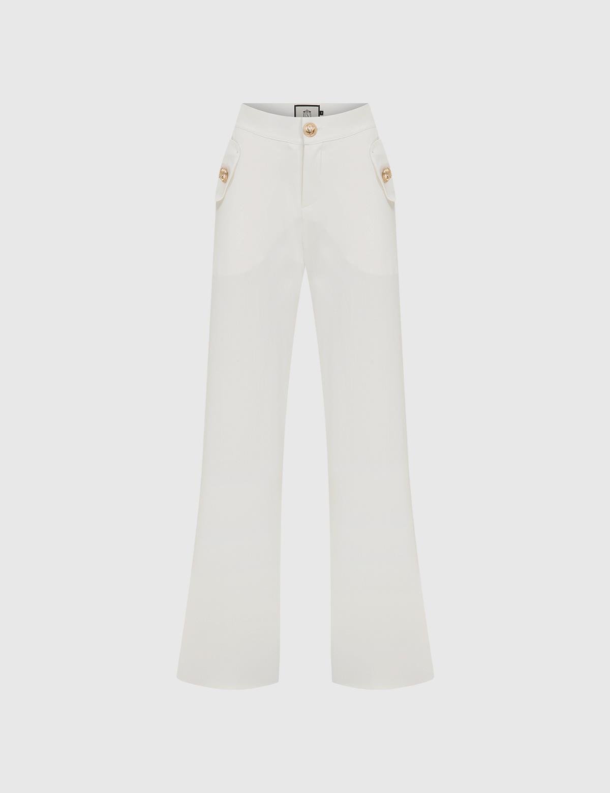 Kiros Ecru Women's Trousers