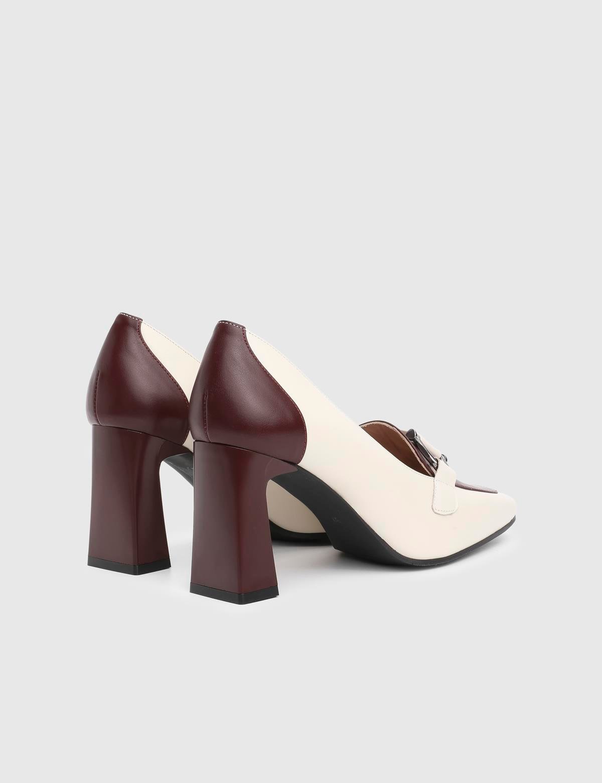 Kitini Cream Leather Women's Pump