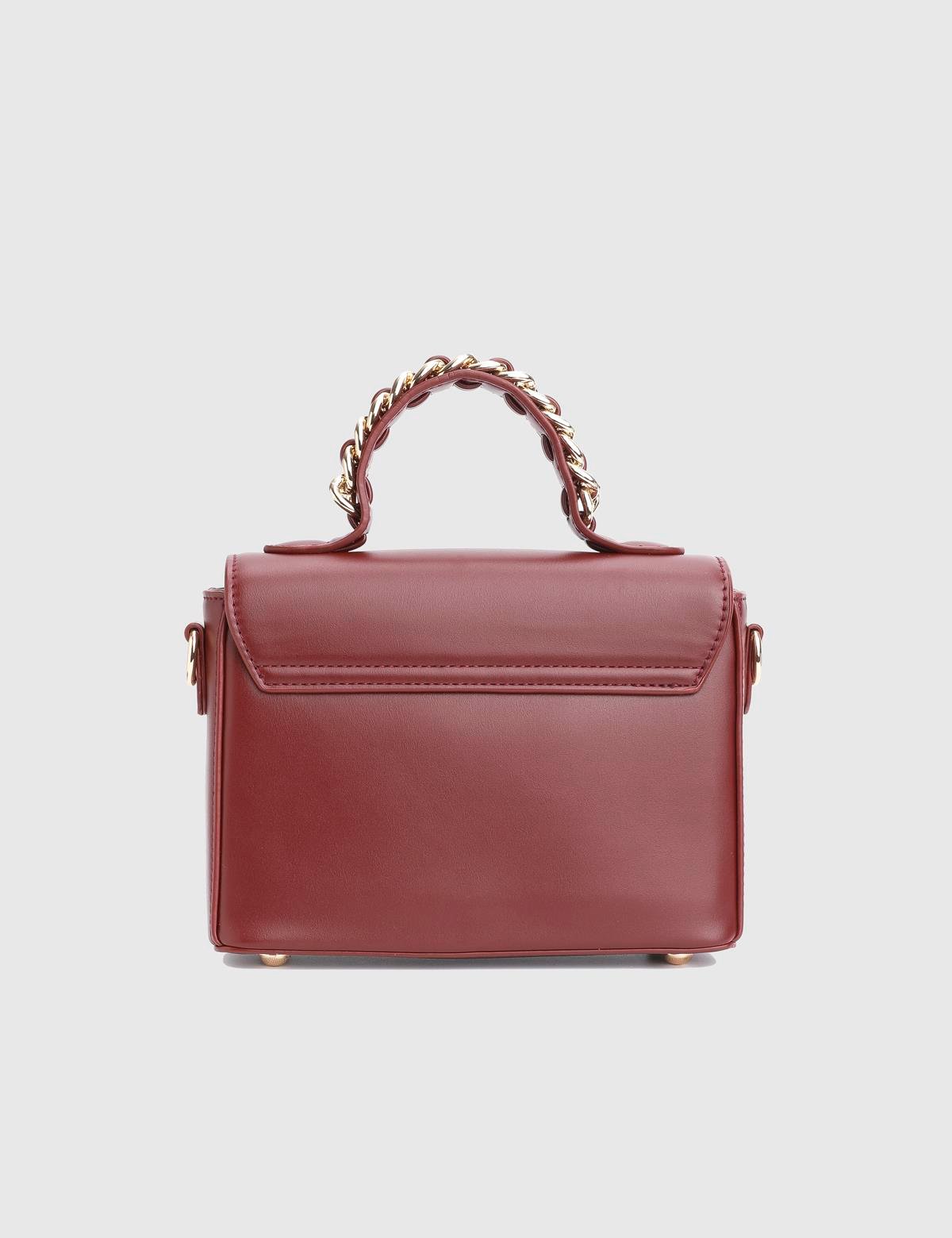 Klein Burgundy Women's Handbag