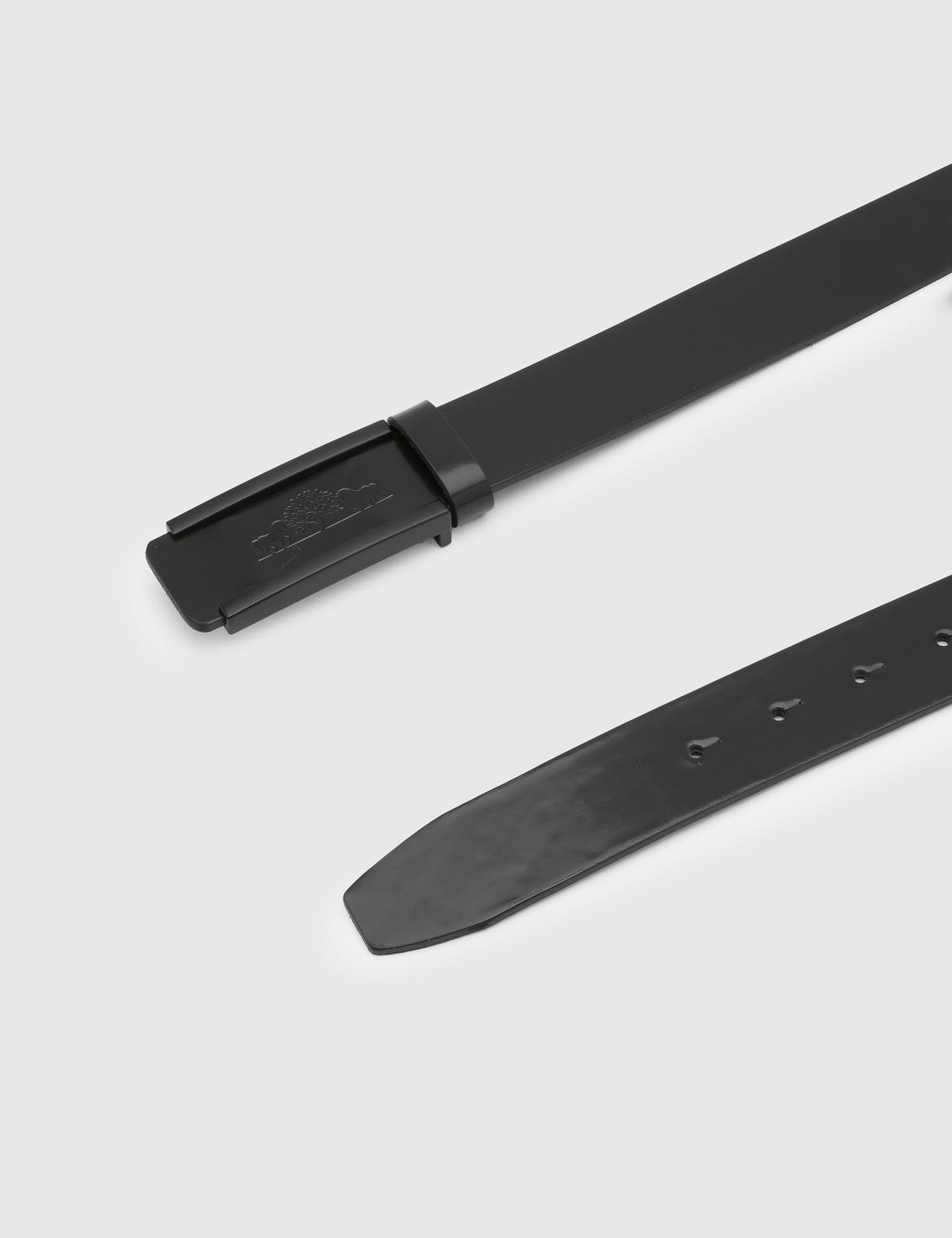 Kylian Black Florentic Leather Men's Belt