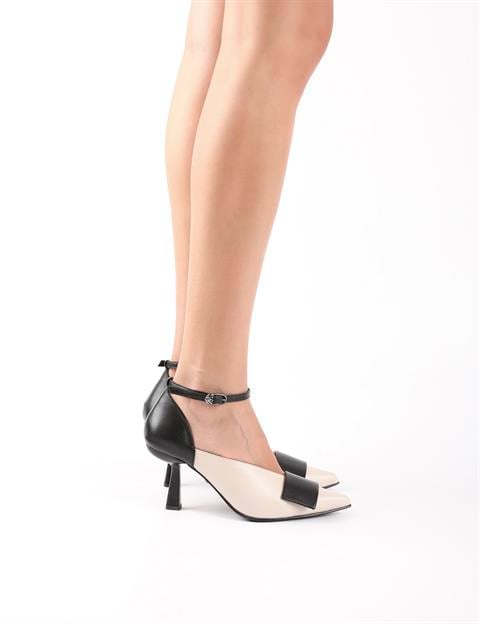 Laluz Cream Leather Women's Pump