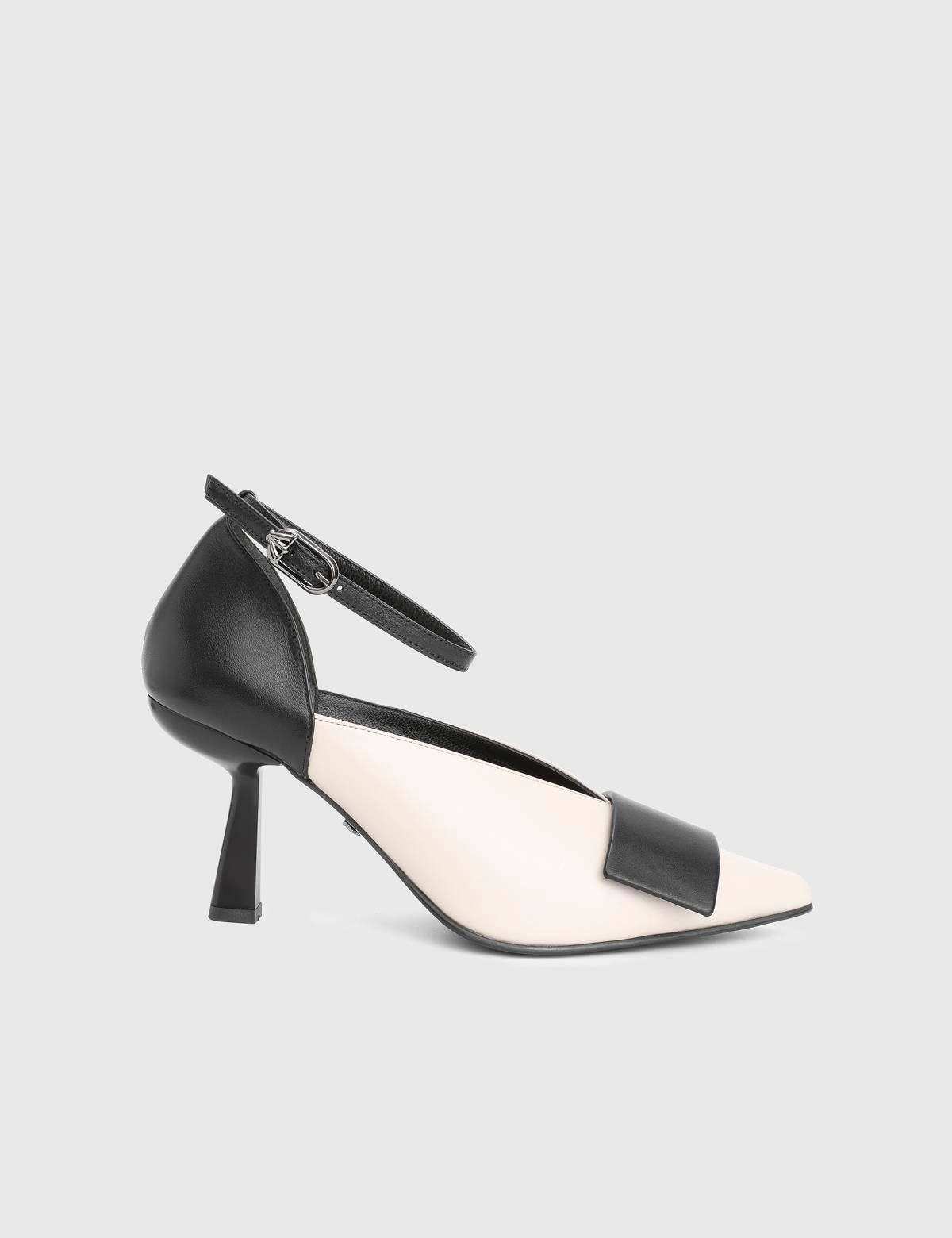 Laluz Cream Leather Women's Pump