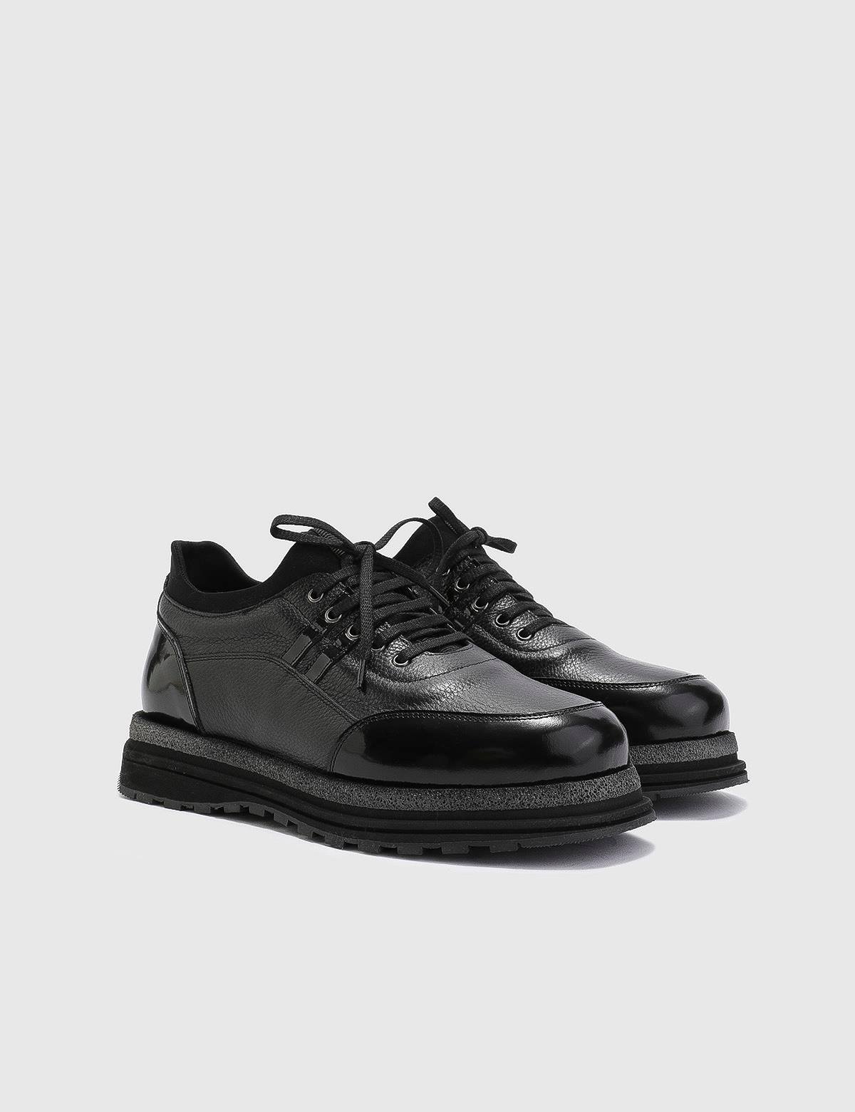Lance Black Florentic Floater Leather Men's Oxford