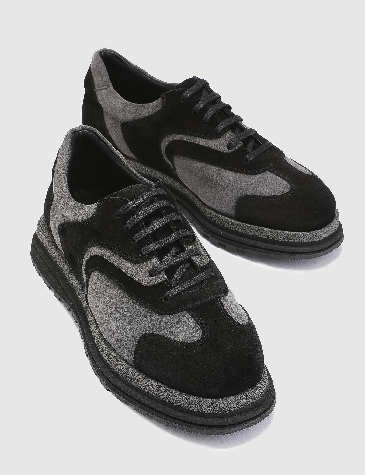 Lancelot Grey Suede Leather Men's Sneaker