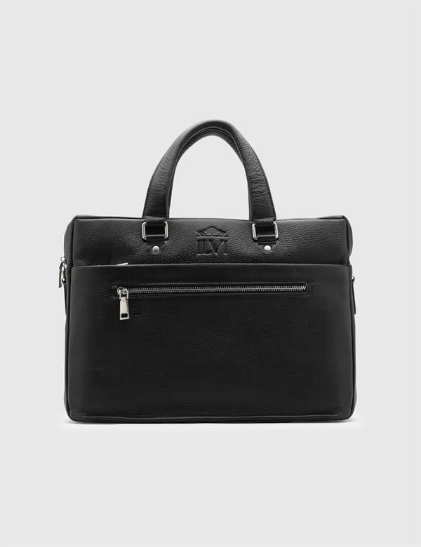 Laurits Black Leather Men's Handbag