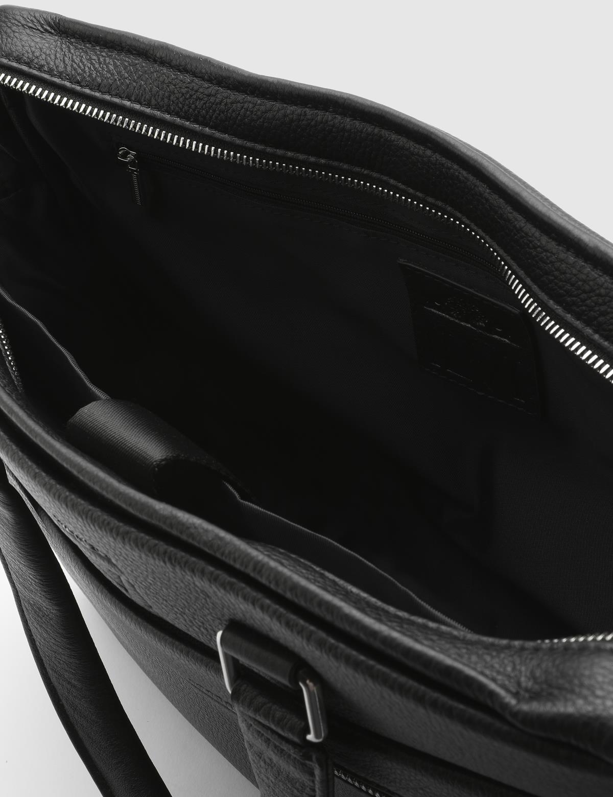 Laurits Black Leather Men's Handbag