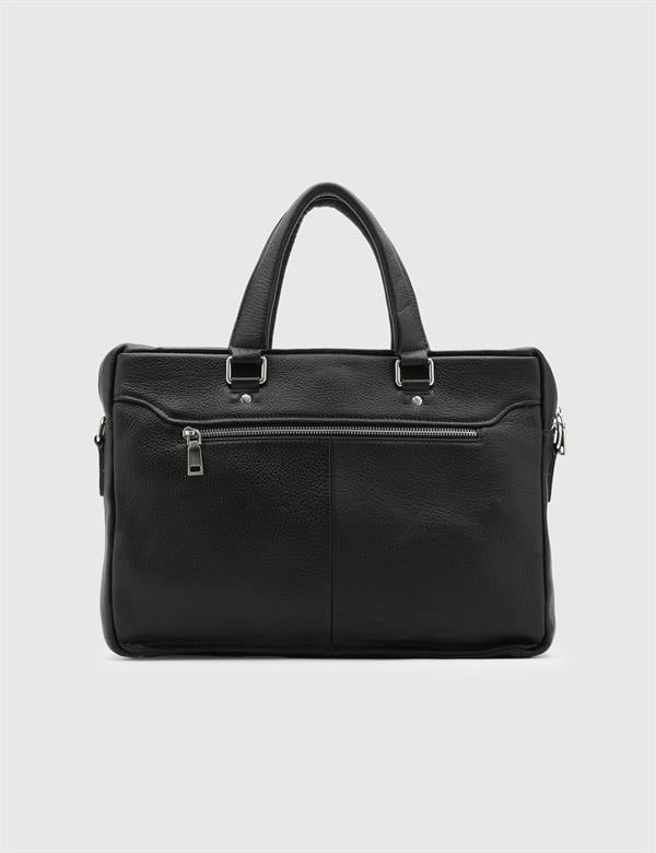 Laurits Black Leather Men's Handbag