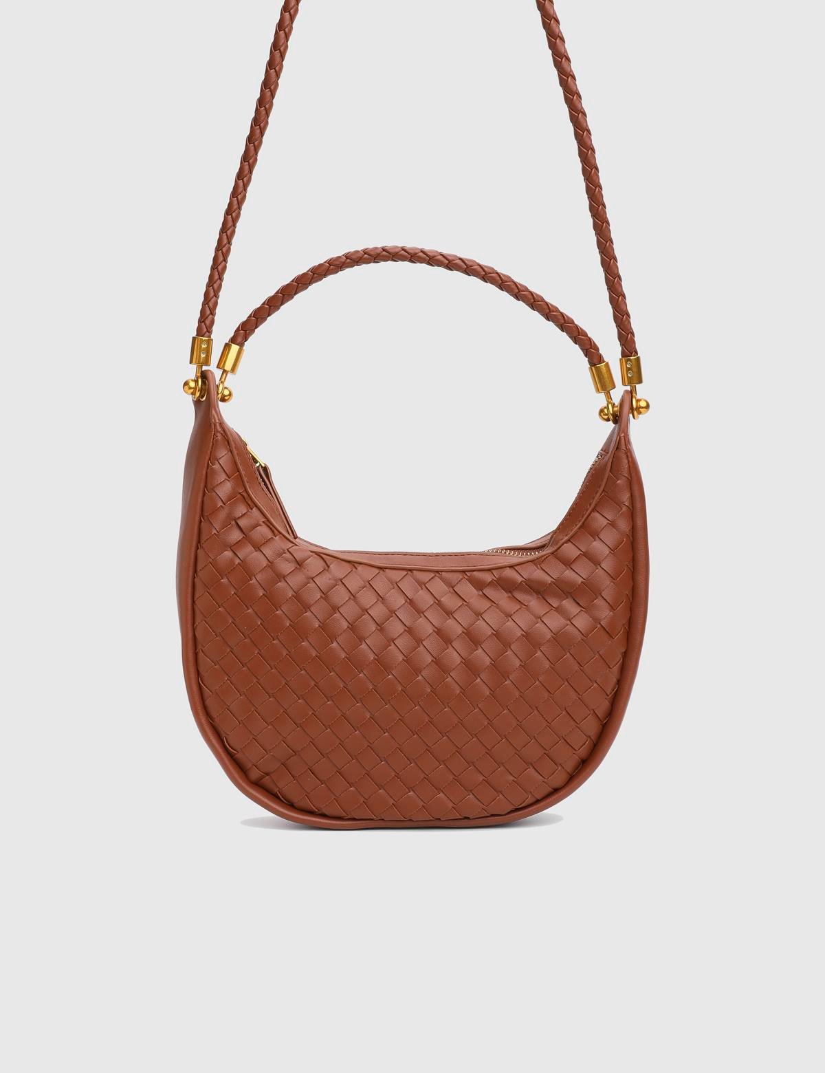 Lavina Saddle Brown Women's Shoulder Bag