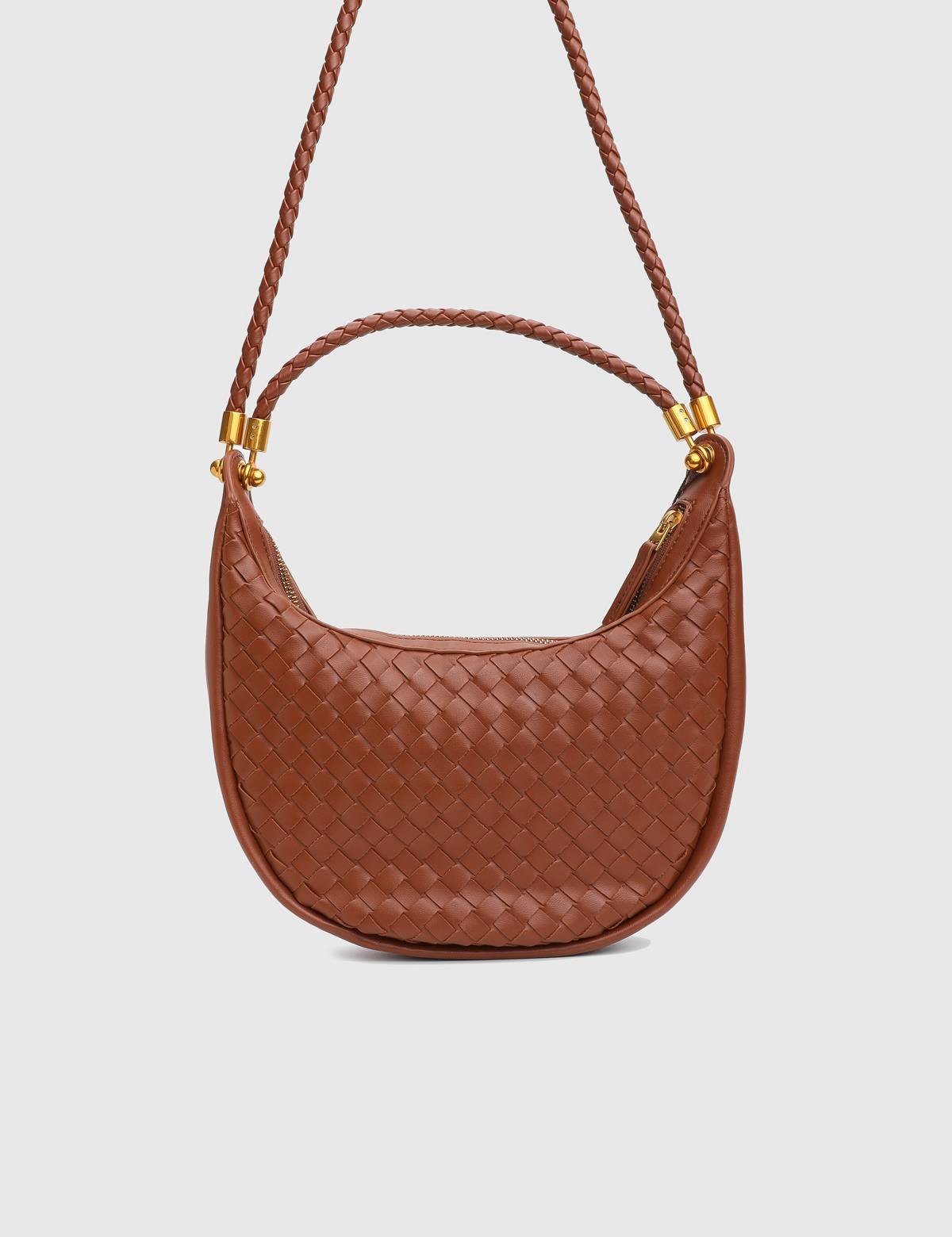 Lavina Saddle Brown Women's Shoulder Bag