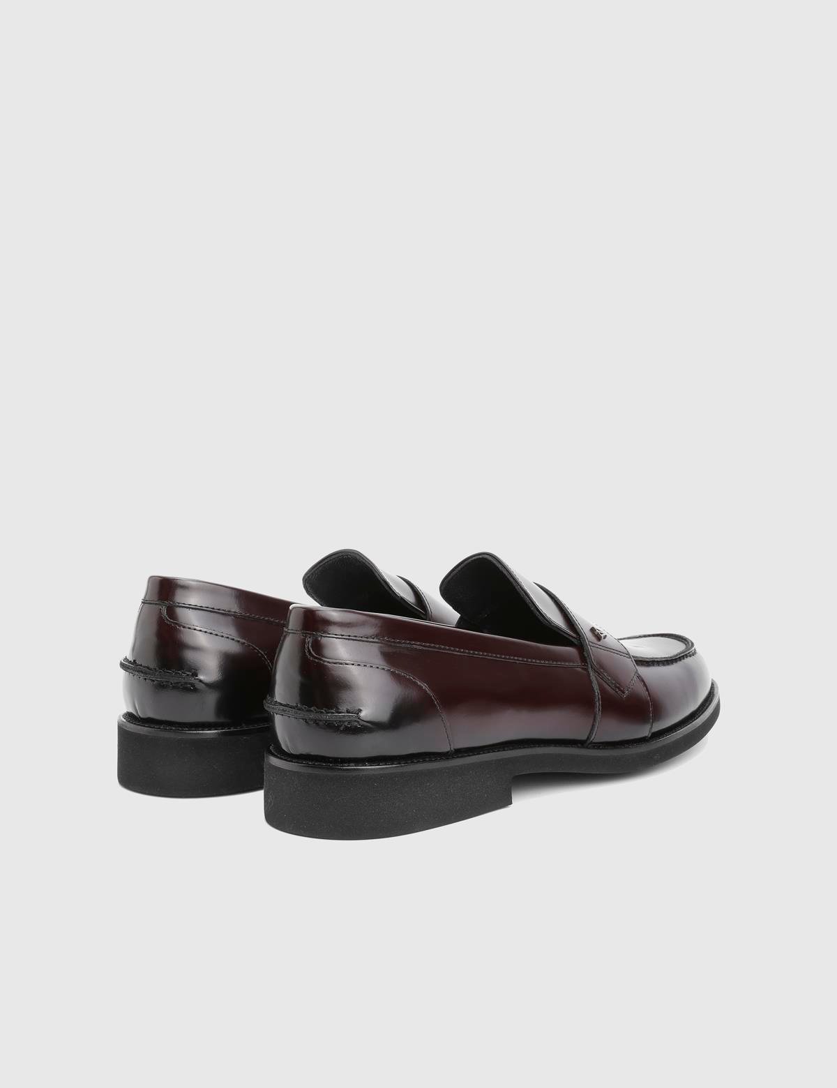 Leyns Burgundy Florentic Leather Men's Loafer