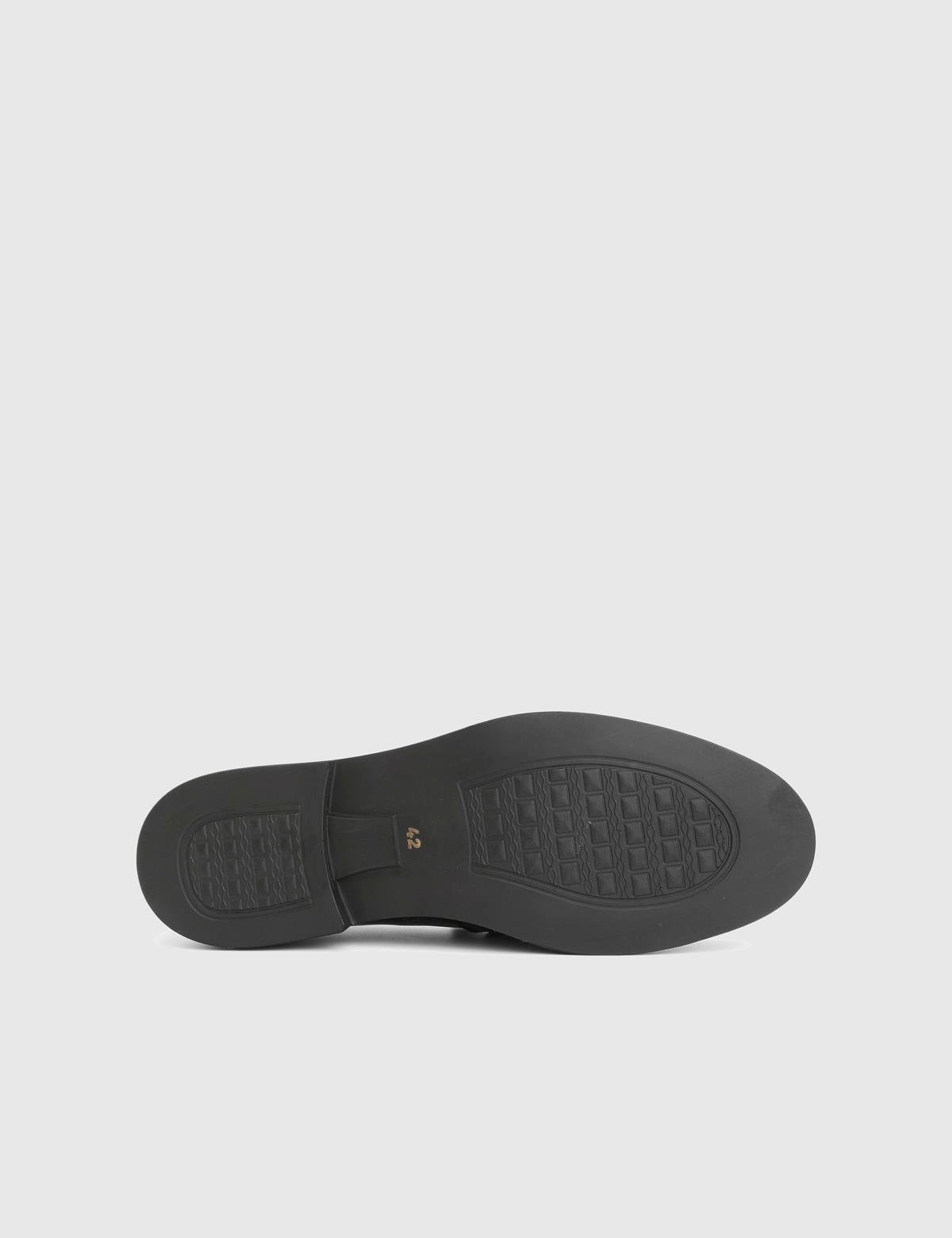 Leyns Black Florentic Leather Men's Loafer