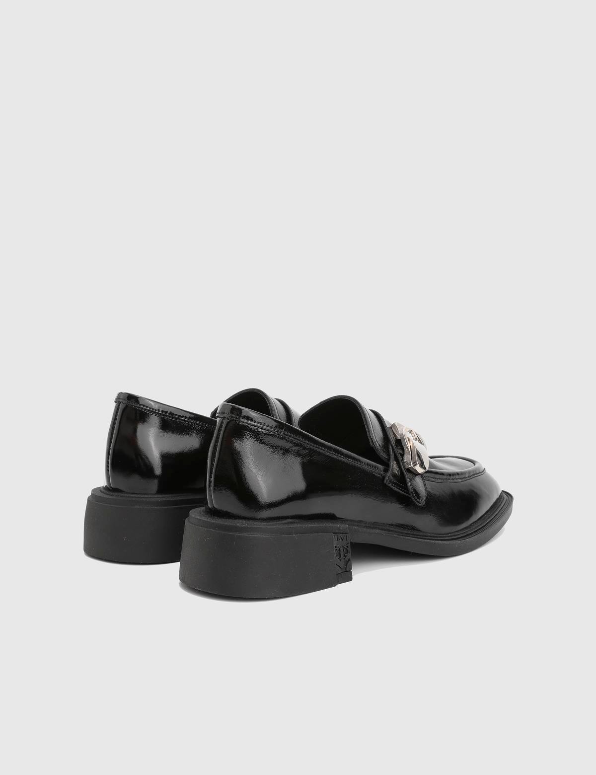 Liadan Black Patent Leather Women's Loafer