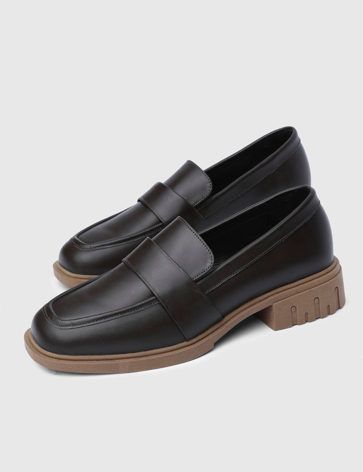 Liliya Brown Leather Women's Loafer