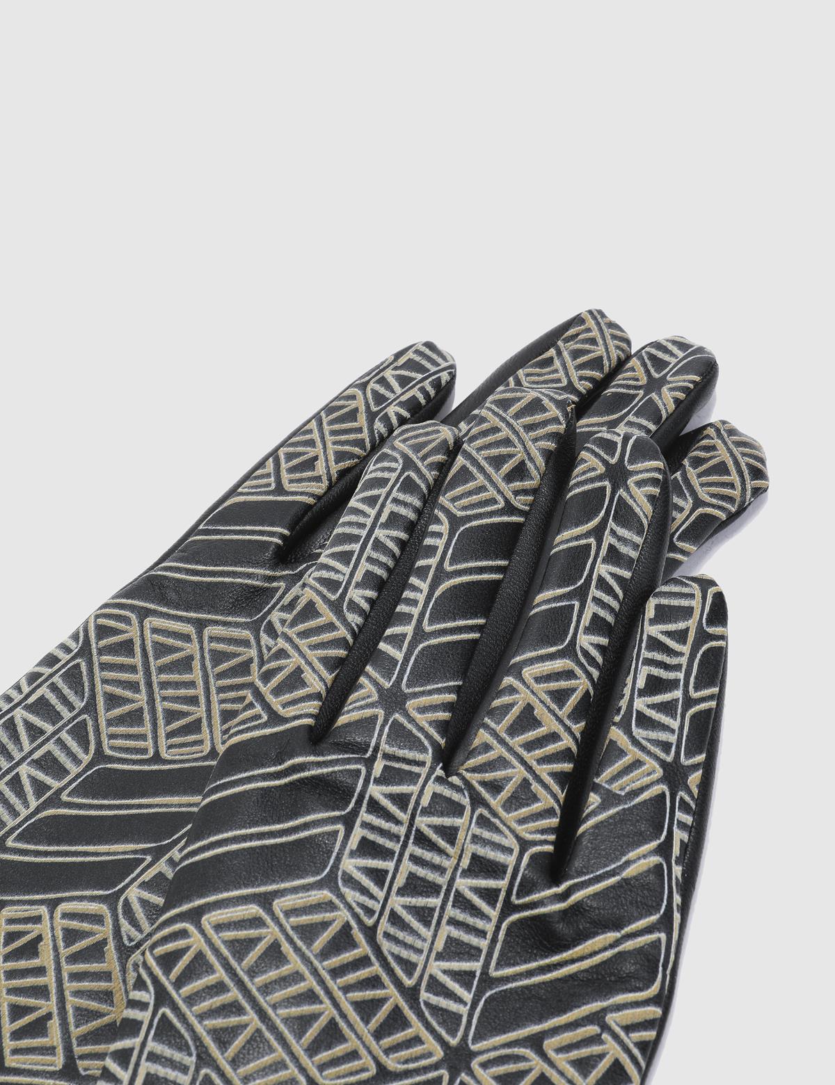 Lille Black Women's Leather Gloves