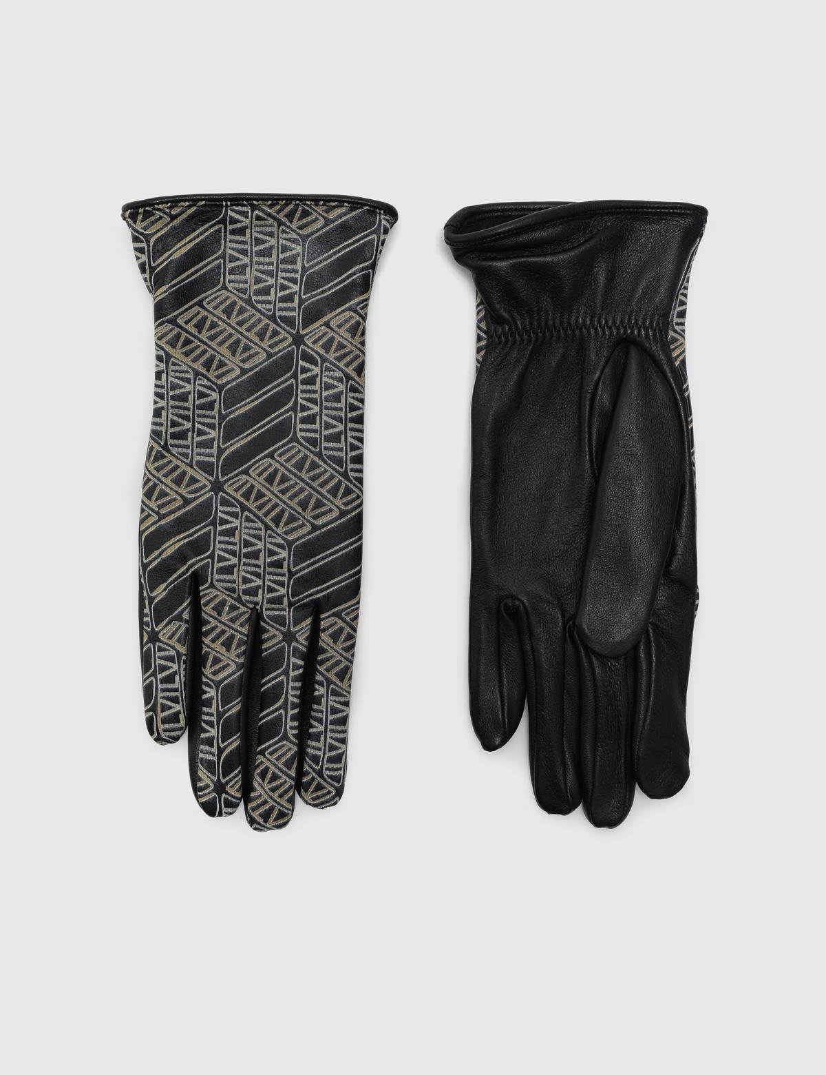 Lille Black Women's Leather Gloves