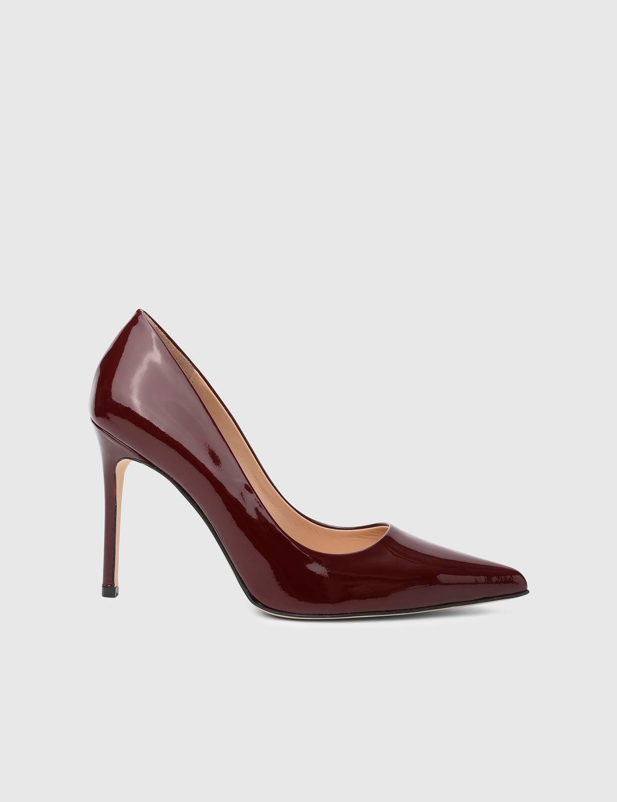 Linz Burgundy Patent Leather Women's Stiletto