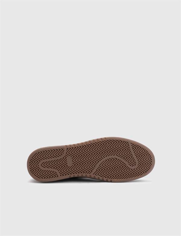 Lionel Brown Crocodile Leather Men's Sneaker