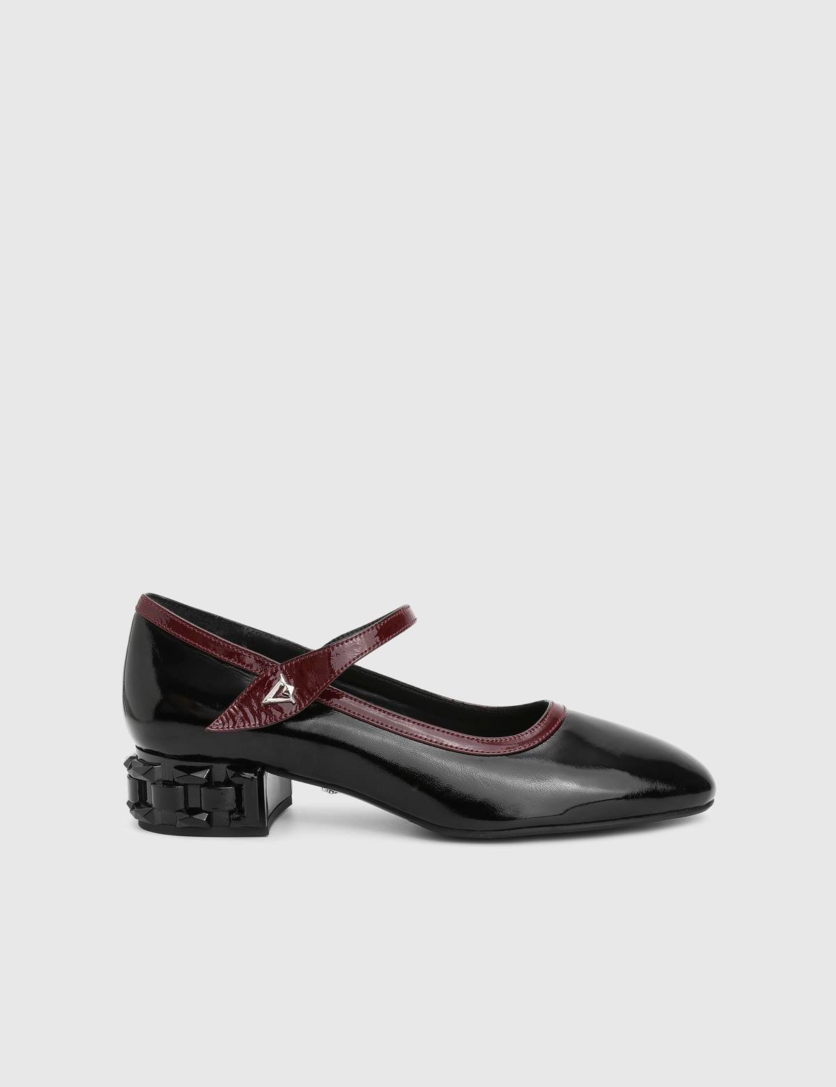 Littes Black Patent Leather Women's Pump