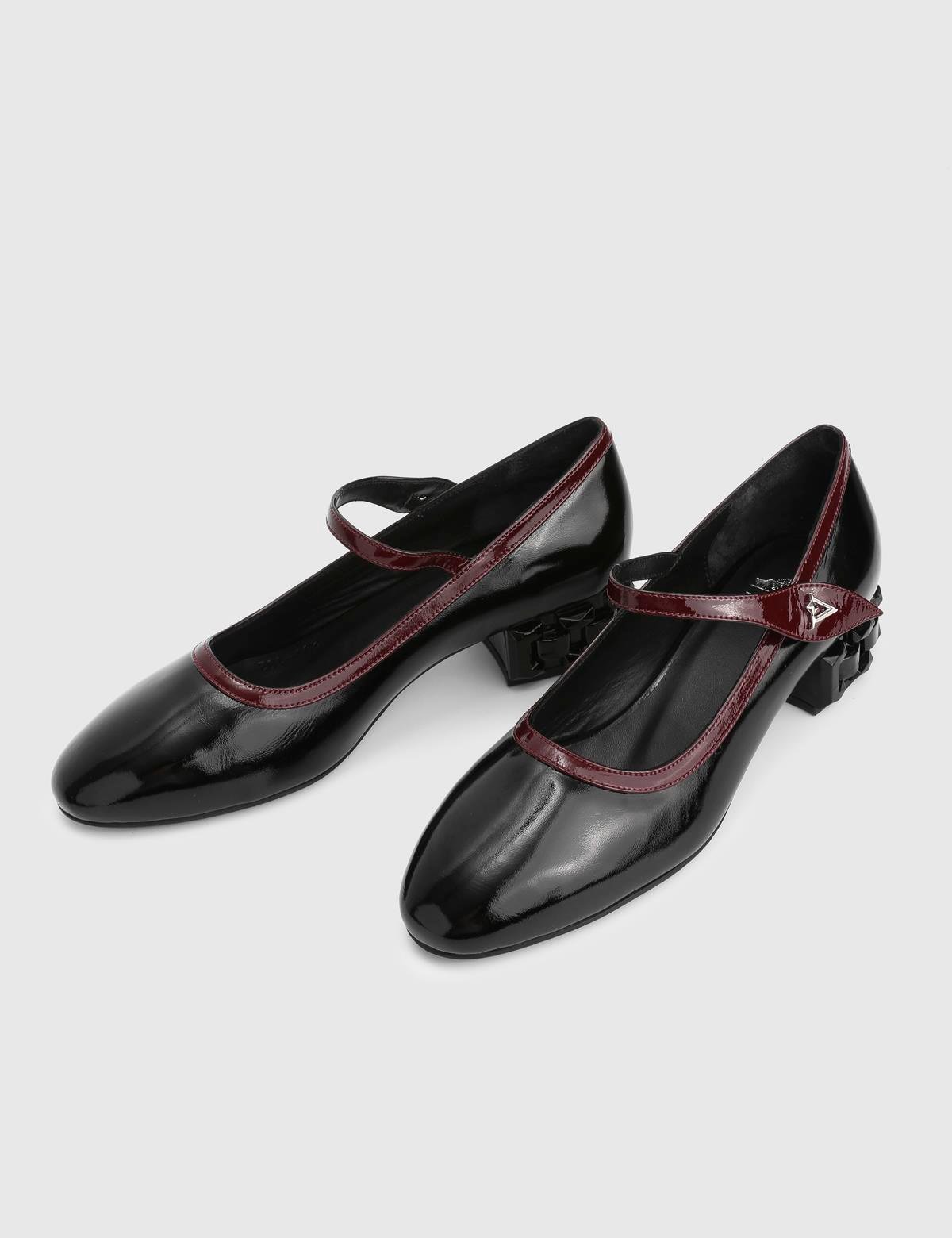 Littes Black Patent Leather Women's Pump