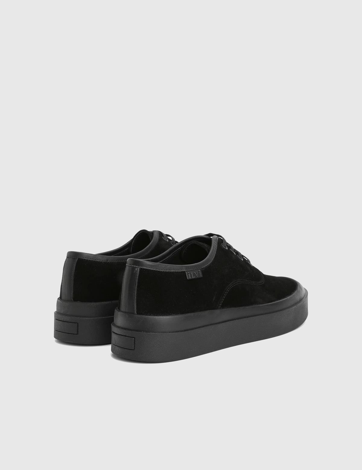Löbe Black Suede Leather Men's Sneaker