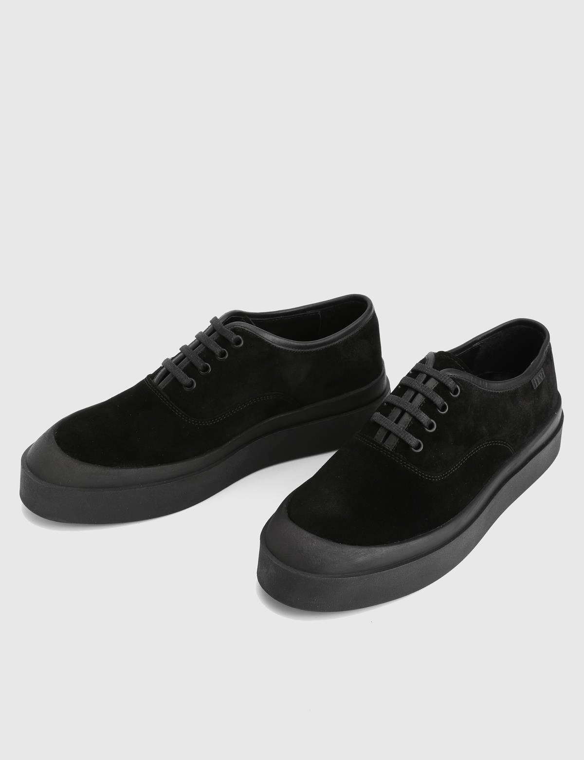 Löbe Black Suede Leather Men's Sneaker