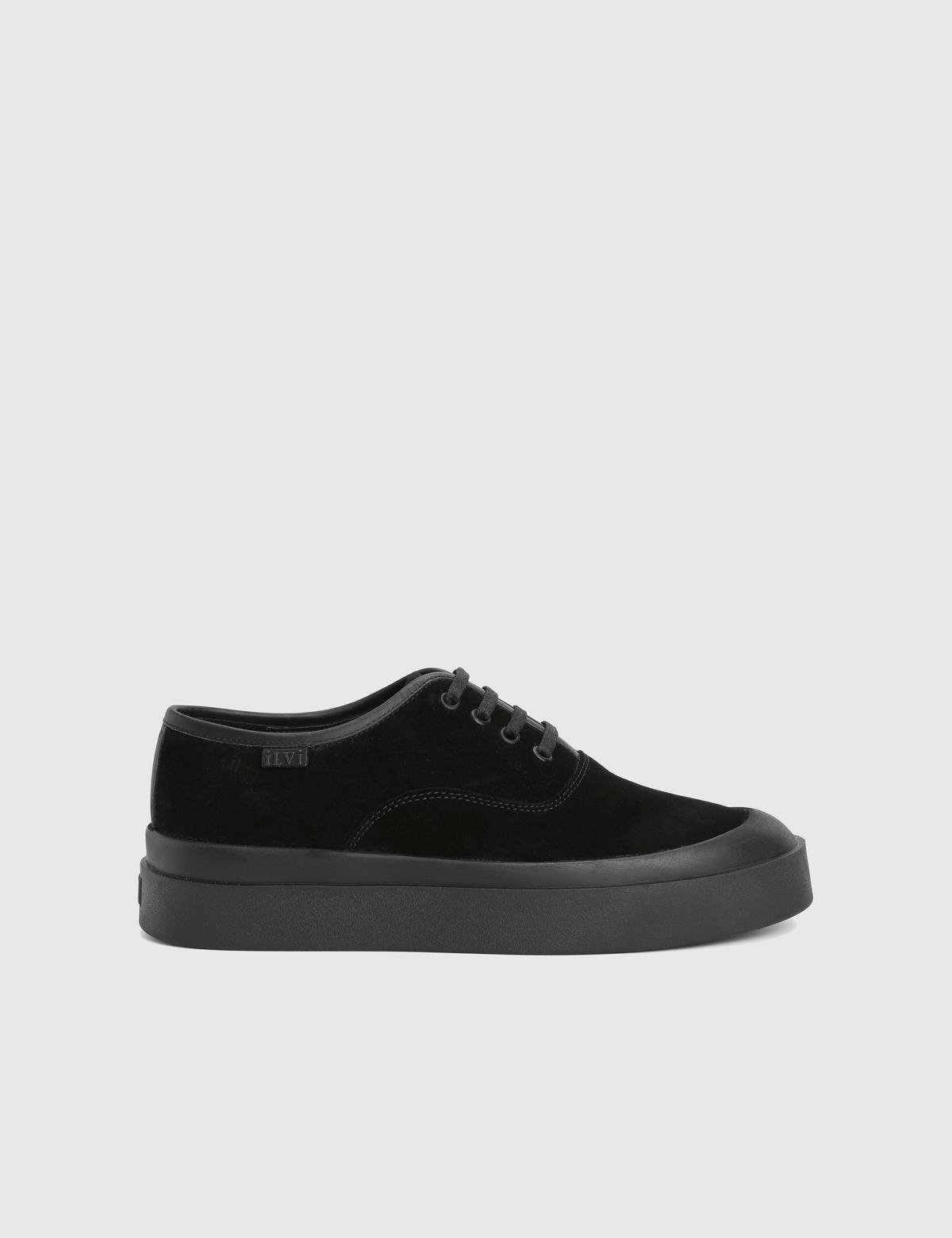 Löbe Black Suede Leather Men's Sneaker
