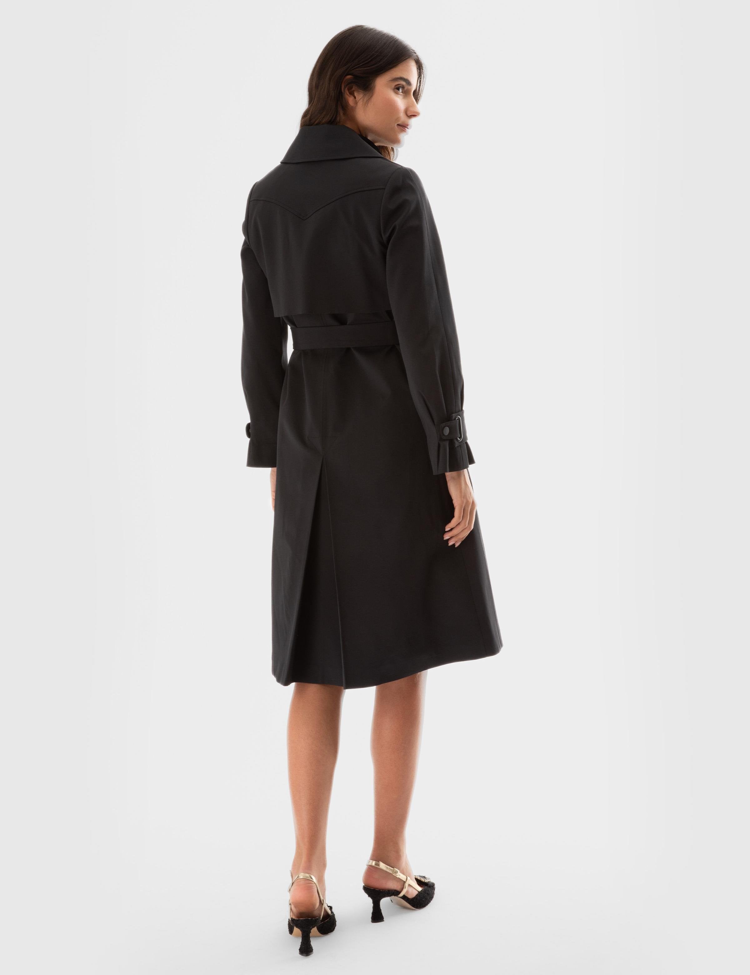 Lodi Black Women's Trench Coat