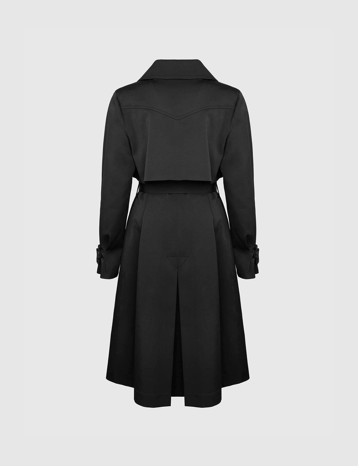 Lodi Black Women's Trench Coat