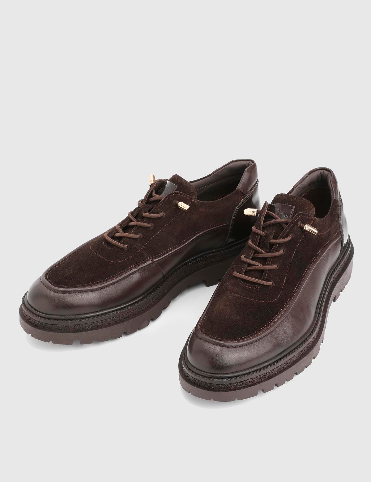 Loide Brown Suede Leather Men's Oxford