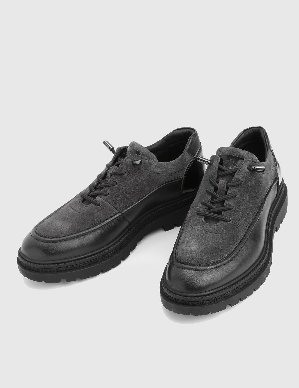 Loide Grey Suede Leather Men's Oxford