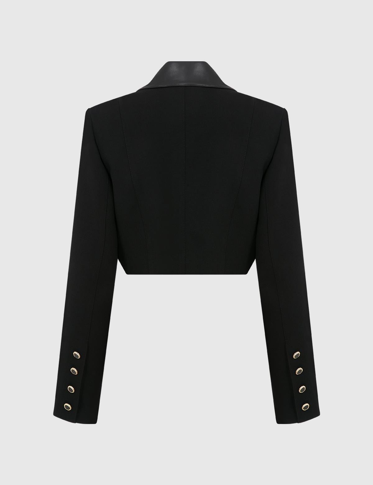 Loıza Black Women's Crop Jacket