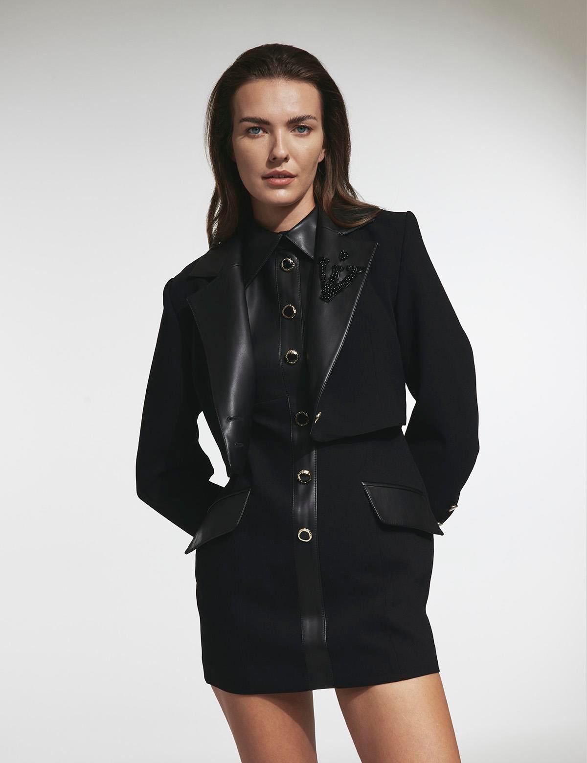 Loıza Black Women's Crop Jacket