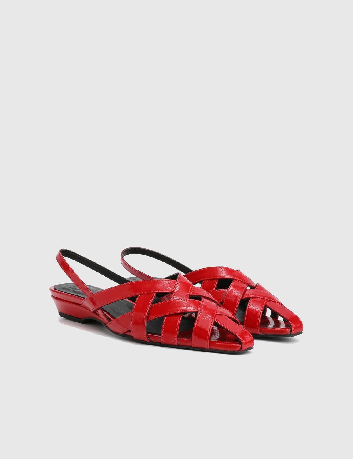 Machu Red Patent Leather Women's Sandal