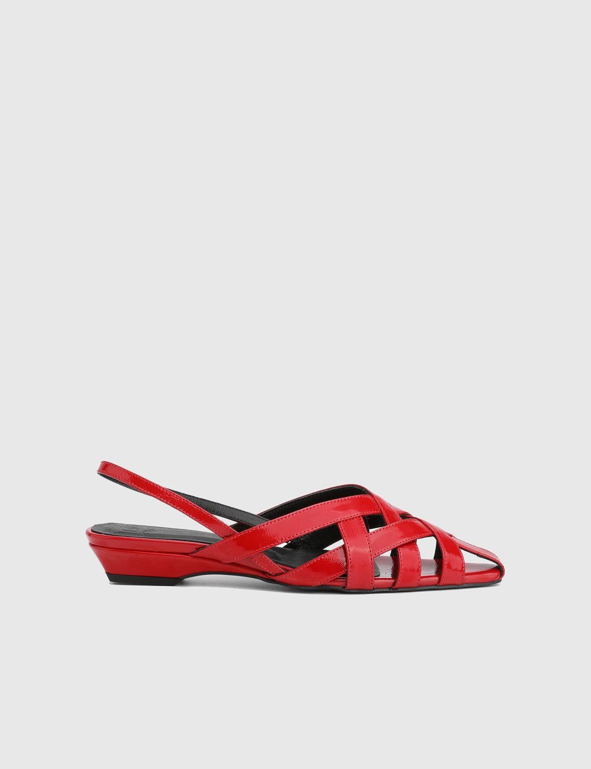 Machu Red Patent Leather Women's Sandal