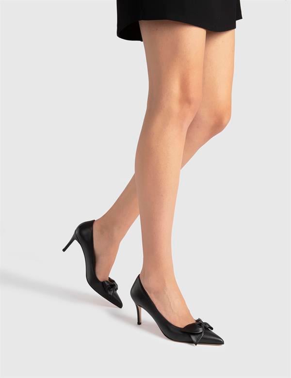Madeira Black Buffalo Leather Women's Pump