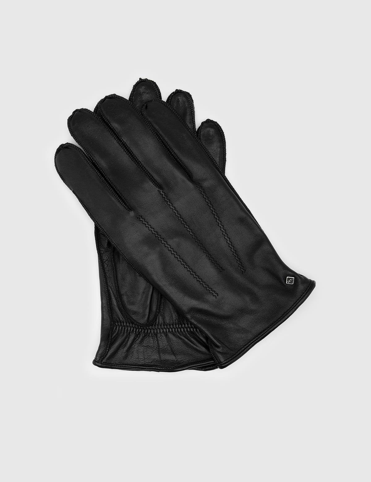 Mahoney Black Men's Leather Gloves