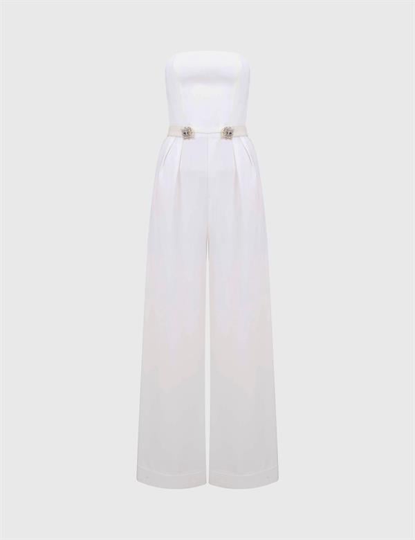 Malone Ecru Women's Jumpsuit