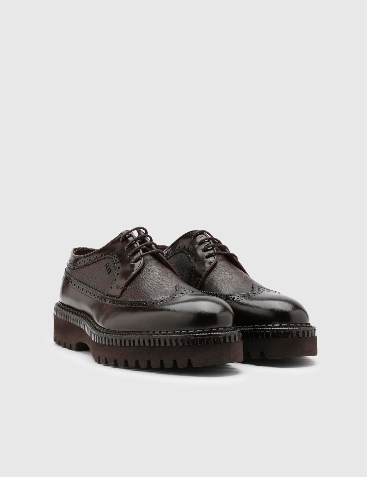 Manzi Brown Florentic Leather Men's Oxford