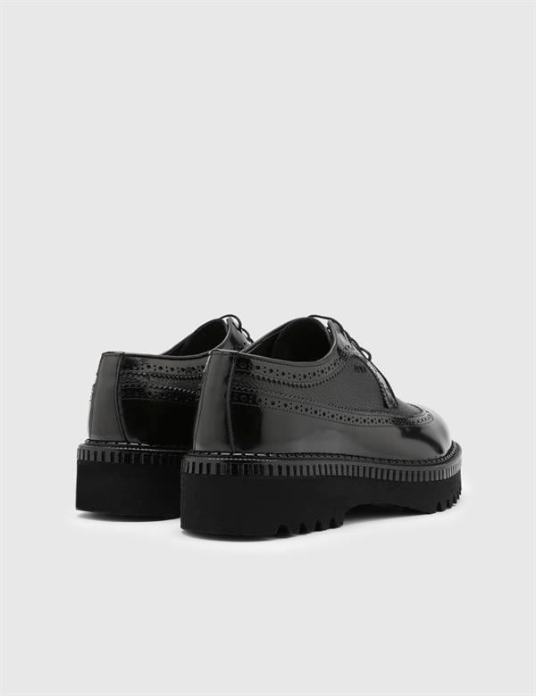 Manzi Black Florentic Leather Men's Oxford